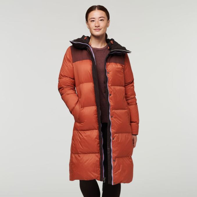 Solazo Abajo Parka Mujer Cotopaxi Cavern-spice Caliente
