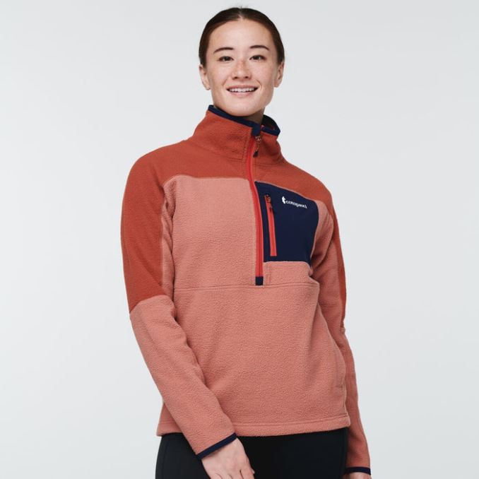Caliente Abrazo Chaqueta Polar Con Media Cremallera Mujer Cotopaxi Especias-tierra