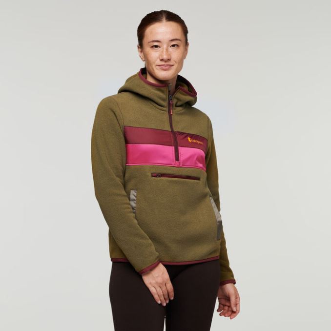 Chaqueta De Polar Con Capucha Y Media Cremallera Teca Reciclado Mujer Lawn Way Home Marca Cotopaxi