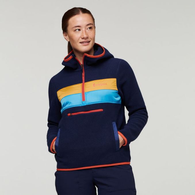 Teca Chaqueta Polar Con Capucha Y Media Cremallera Reciclado Mujer Original Cotopaxi Zapato Mosca
