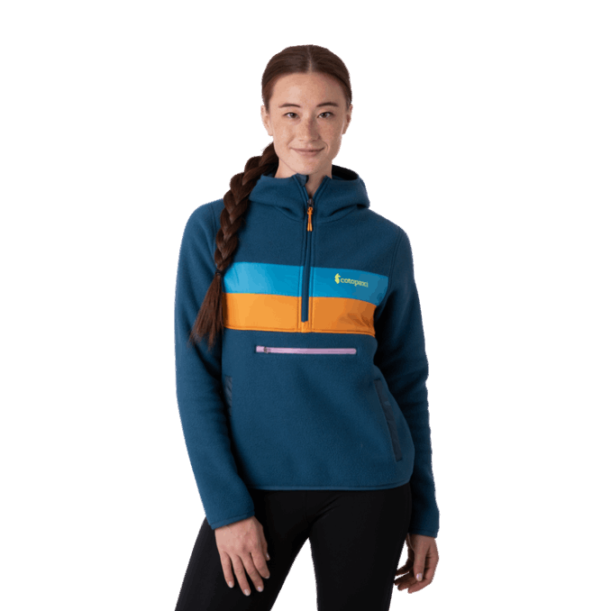 Chaqueta Polar Con Media Cremallera Y Capucha Teca Reciclado Mujer Caliente Mandala Cotopaxi