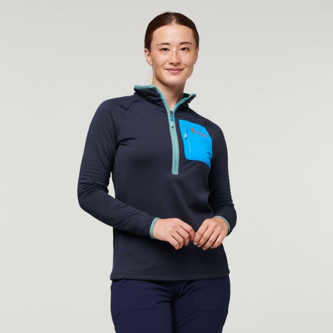 Colecciones Jersey Polar Media Cremallera Cotopaxi Otero Mujer Grafito