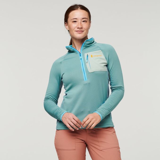 Jersey Polar Con Media Cremallera Origin Bluegrass Cotopaxi Otero Mujer