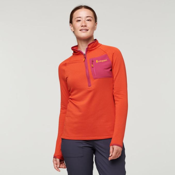 Otero Pullover Polar Con Media Cremallera Mujer Cotopaxi Canyon Brand