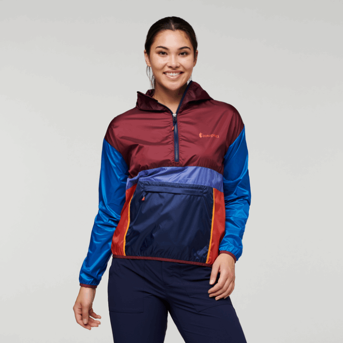 Cortavientos French Teca Con Media Cremallera Mujer Colección Cotopaxi