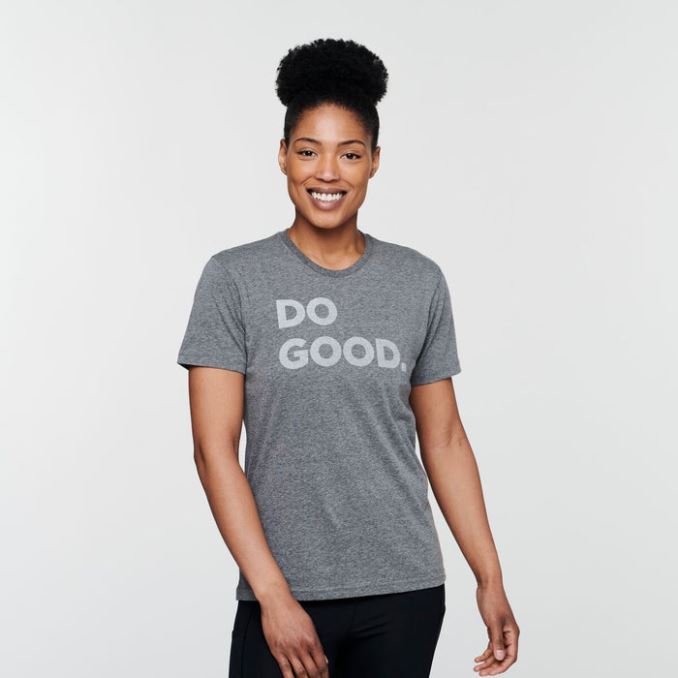 Camiseta Do Good Mujer Colecciones Cotopaxi Gris Jaspeado