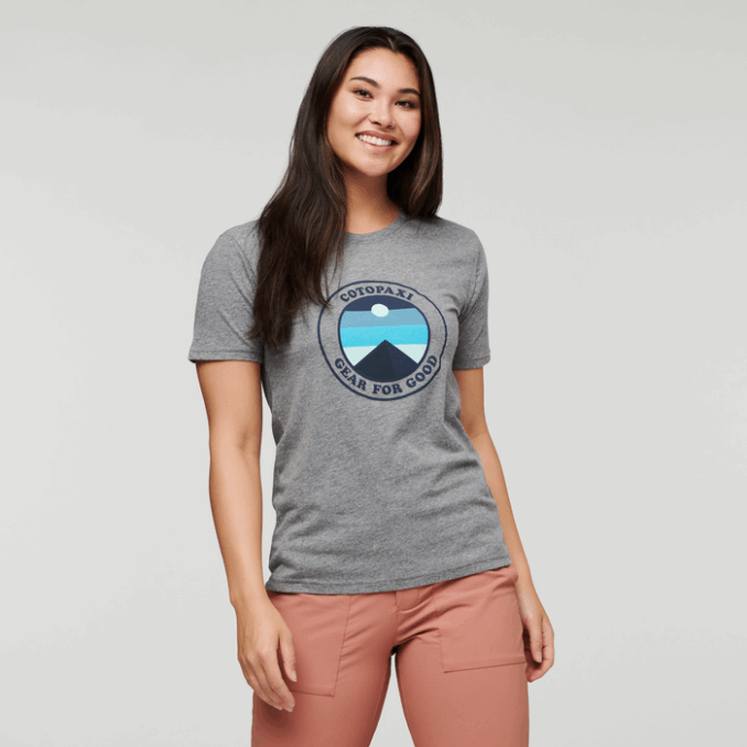 Camiseta Mujer Cotopaxi Gris Jaspeado Sunny Side Original