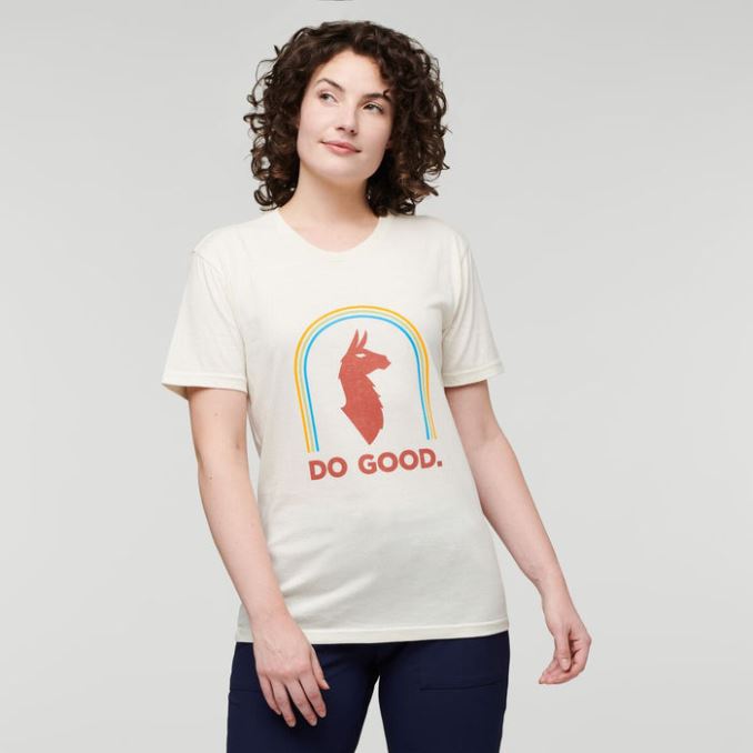 Cotopaxi Sunshine Do Good Camiseta Orgánica Mujer Moda Hueso