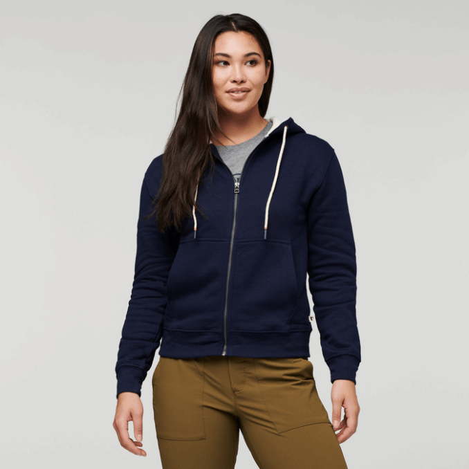 Do Good Organic Sudadera Con Capucha Y Cremallera Completa Moda Mujer Maritima Cotopaxi