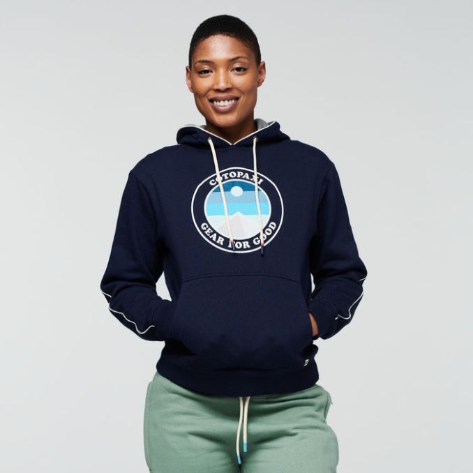 Cotopaxi Origin Sunny Side Organic Pullover Sudadera Con Capucha Mujer Maritimo