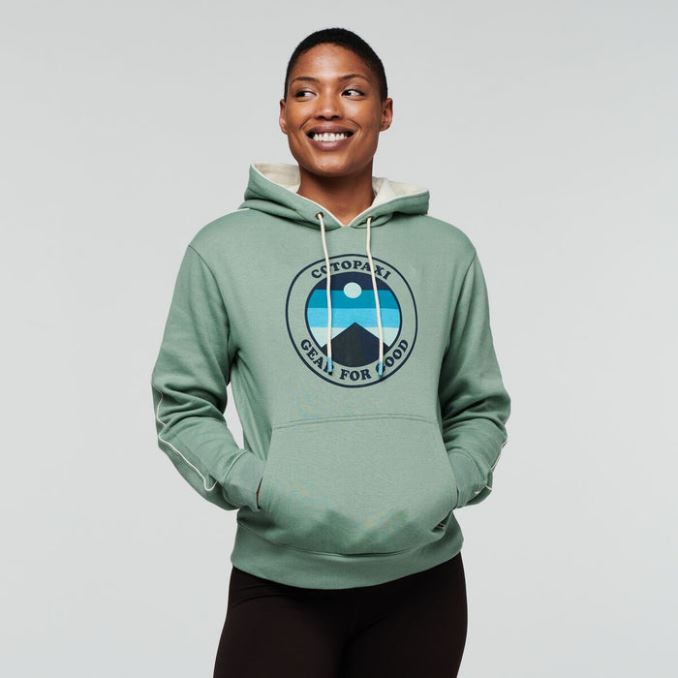 Cotopaxi Origins Silver Leaf Sunny Side Organic Pullover Sudadera Con Capucha Mujer