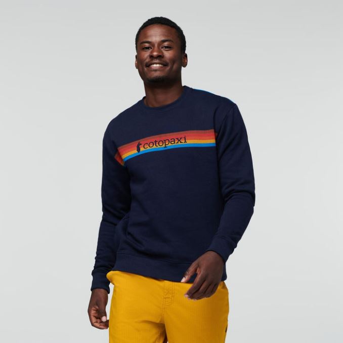 Cotopaxi Moda En El Horizonte Orgánico Crew Sudadera Hombres Marítimo