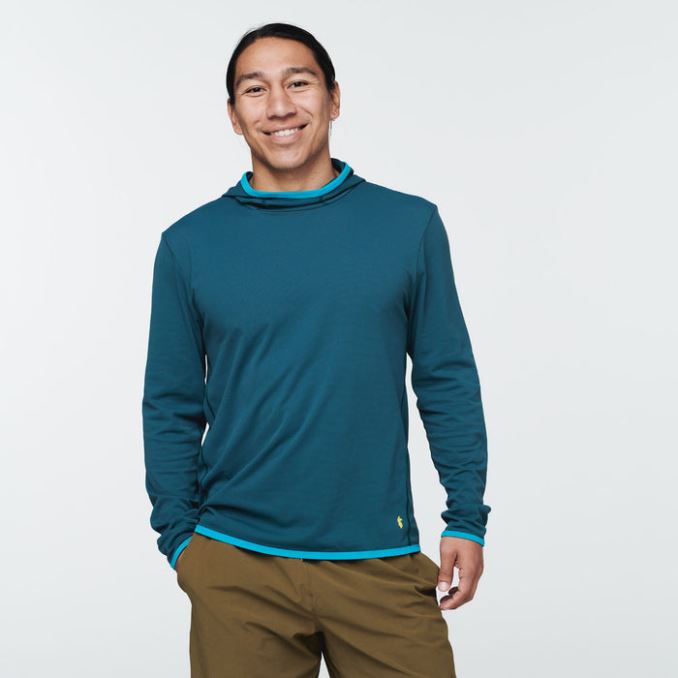 Cotopaxi Sombra Sol Sudadera Con Capucha Hombre Marca Océano Profundo