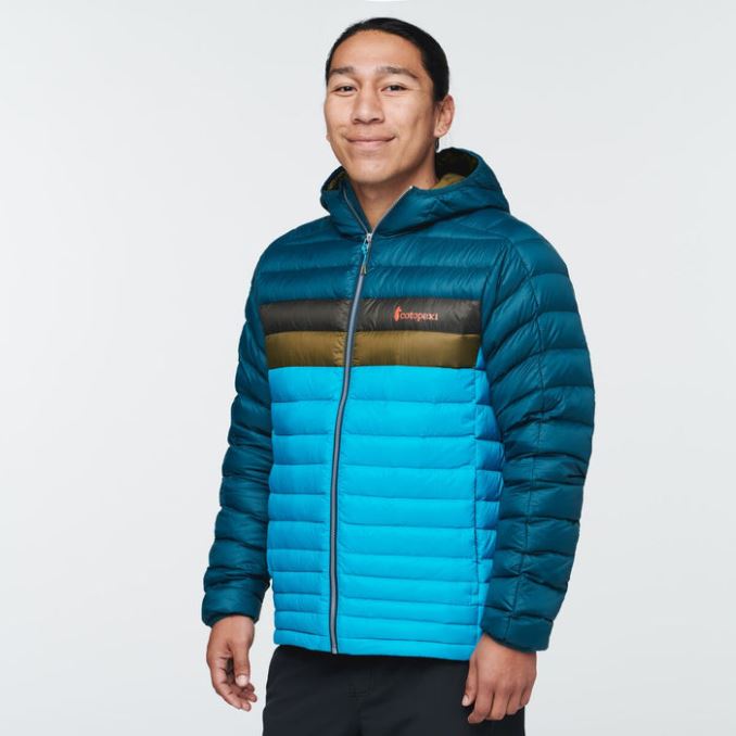 Fuego Chaqueta Con Capucha Hombre Cotopaxi Hot Deep Ocean-blue
