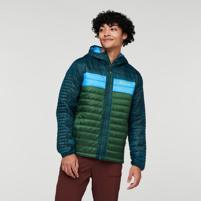 Cotopaxi Deep Ocean-forest Origins Capa Chaqueta Con Capucha Y Aislamiento Hombre