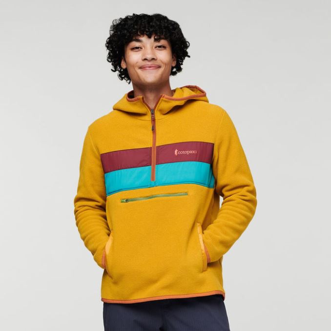Cotopaxi Hot Chaqueta Polar Con Media Cremallera Y Capucha Teca Reciclado Hombre Scramble