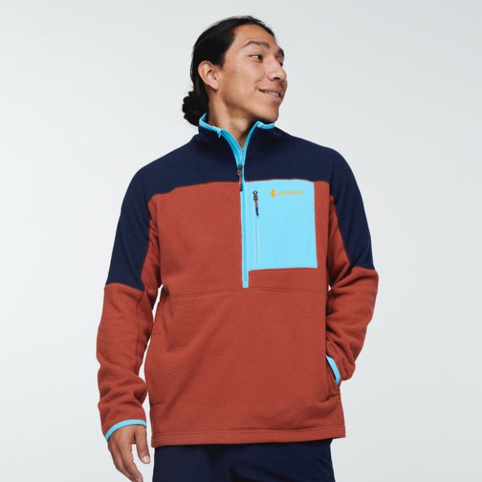 Original Abrazo Chaqueta Polar Con Media Cremallera Hombre Cotopaxi Maritimo-spice