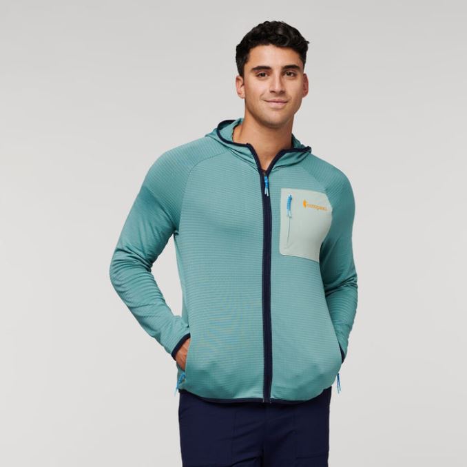 Cotopaxi New Otero Chaqueta Polar Con Capucha Y Cremallera Completa Hombre Bluegrass