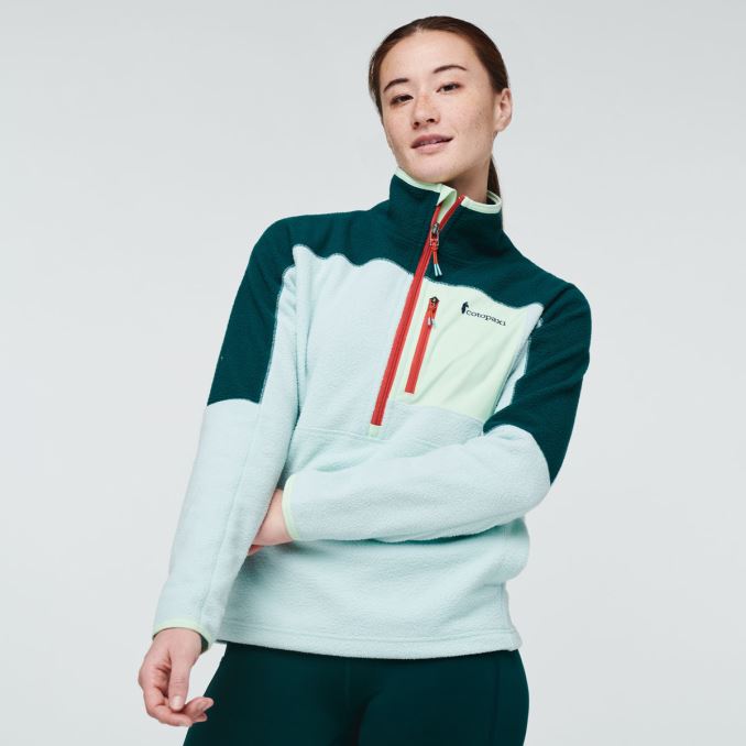 Chaqueta Polar Con Media Cremallera Cotopaxi Abrazo Deep Ocean-ice Collection Mujer