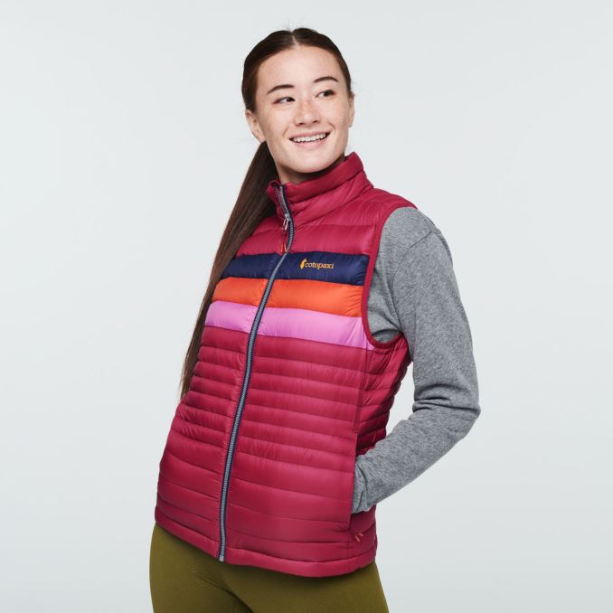 Chaleco Pluma Fuego Mujer Cotopaxi Collection Raspberry