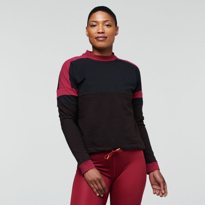 Cotopaxi Bandera Sudadera Mujer Moda Black-cavern