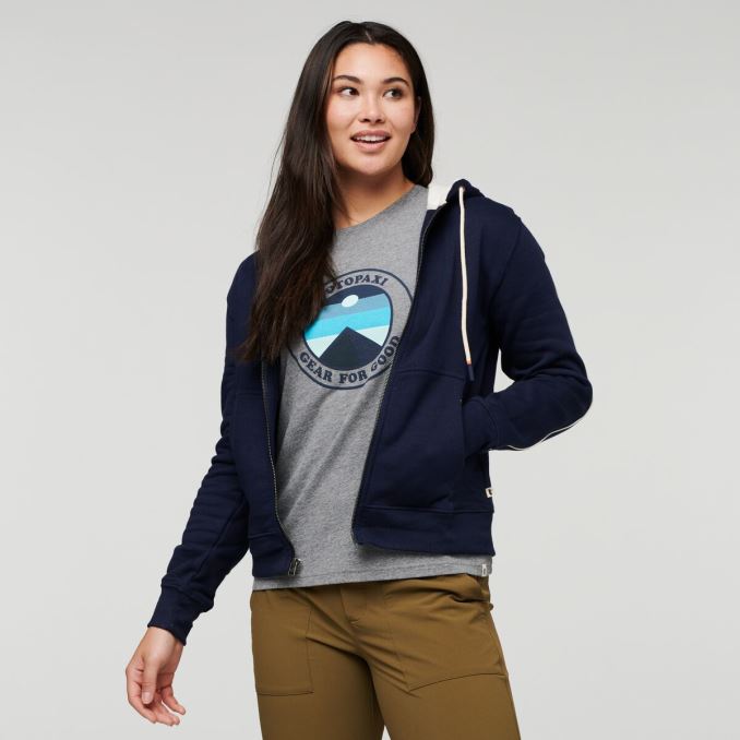 Cotopaxi De Origen Marítimo Sudadera Con Capucha Orgánica Con Cremallera Completa Do Good Mujer
