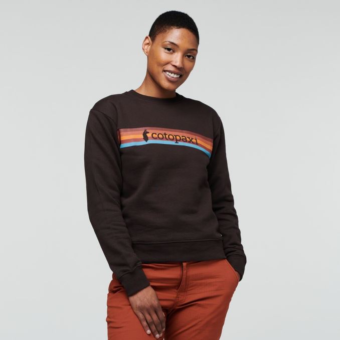 Nueva Sudadera Orgánica Cotopaxi On The Horizon Crew Mujer Caverna