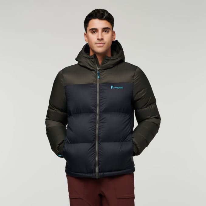 Solazo Down Chaqueta Con Capucha Hombre Cotopaxi Marca Iron-black