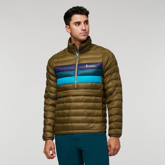 Fuego Jersey De Plumón Hombre Roble Rayas Original Cotopaxi