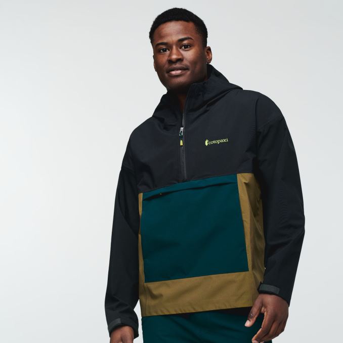 Cotopaxi Black Cielo Rain Anorak Men Fashion