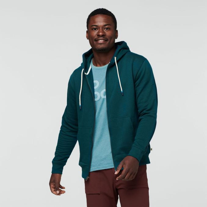 Marcas Deep Ocean Cotopaxi Do Good Sudadera Con Capucha Orgánica Con Cremallera Completa Hombres