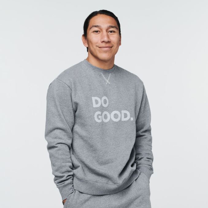 Do Good Crew Sudadera Hombre Cotopaxi Heather Grey Caliente