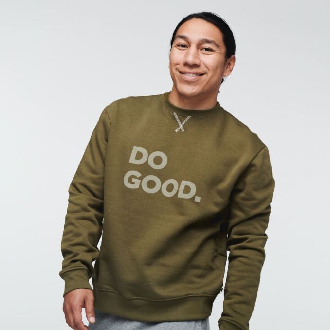 Do Good Crew Sudadera Hombre Roble Cotopaxi Nuevo